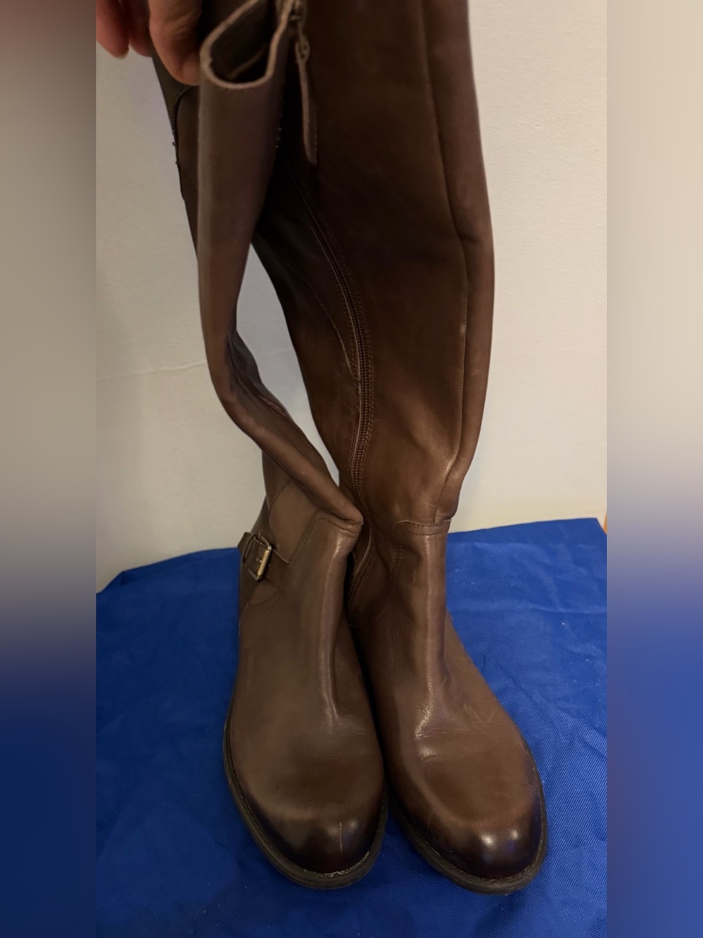 Franco Sarto Brown Over-the-Knee Quality 100% Leather Boots
